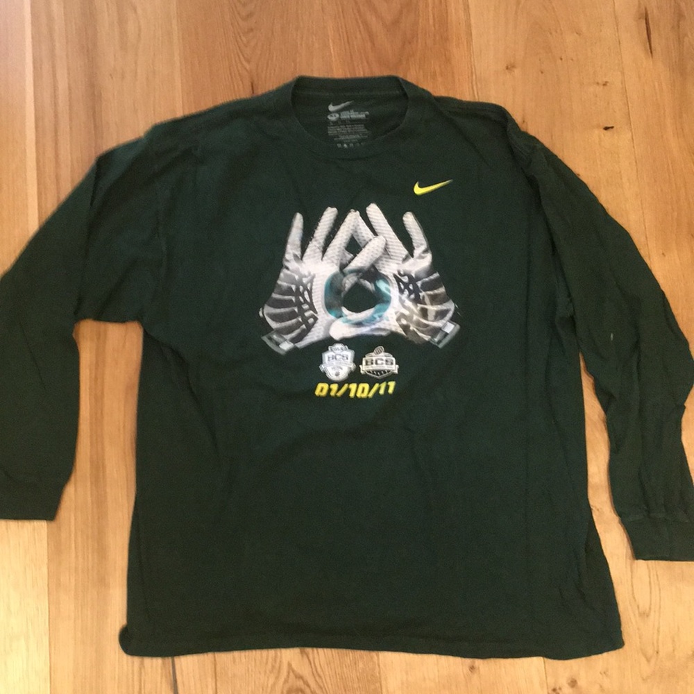 2011 Oregon bowl game long sleeve